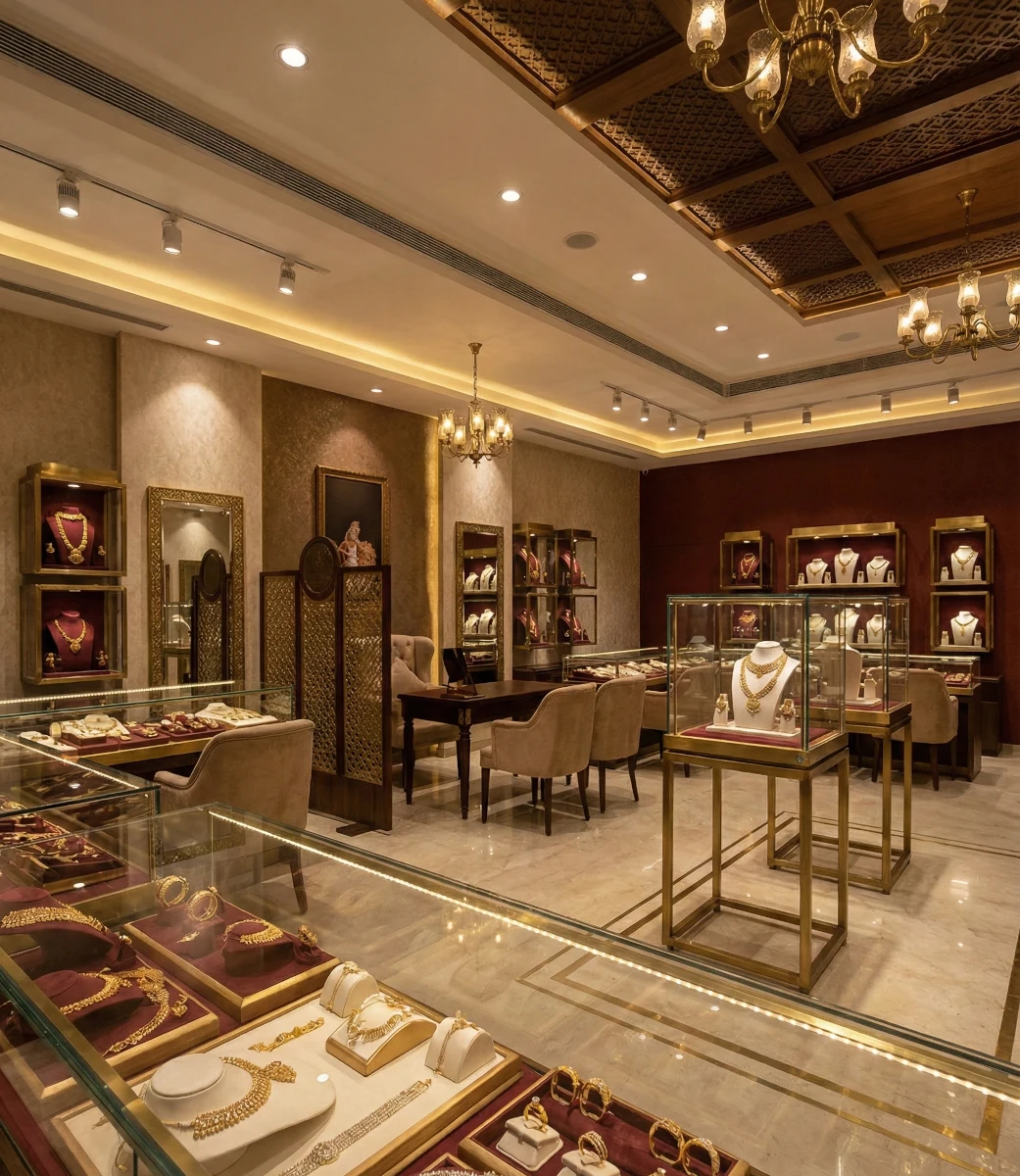 Luxury Jewelry Showroom Interior Design