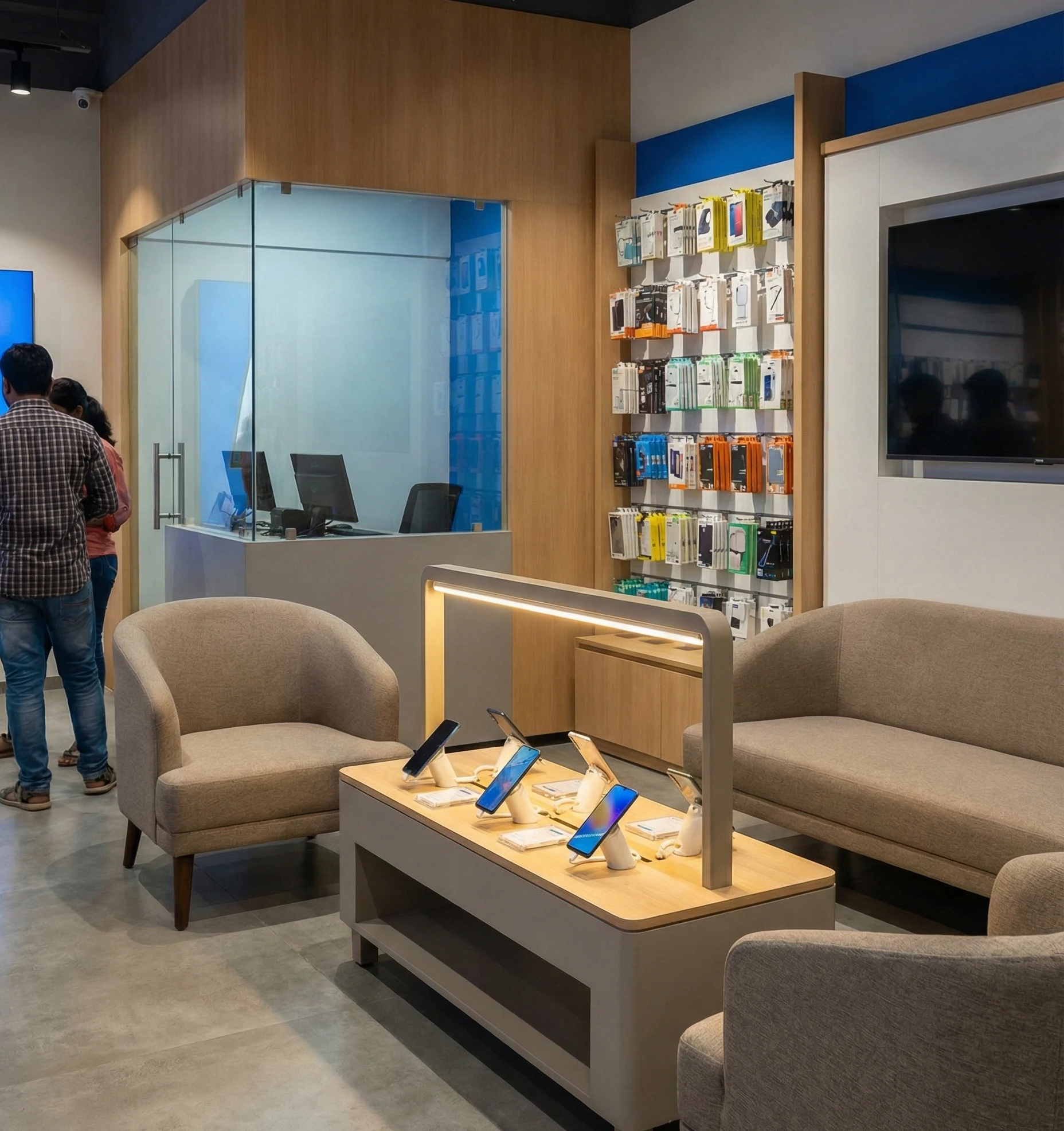 Mobile Shop Customer Experience Zone